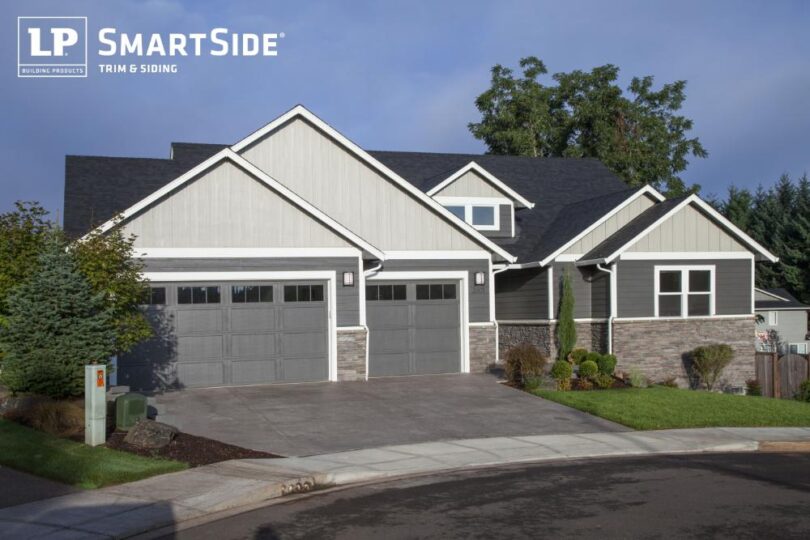 Modern house with LP SmartSide siding